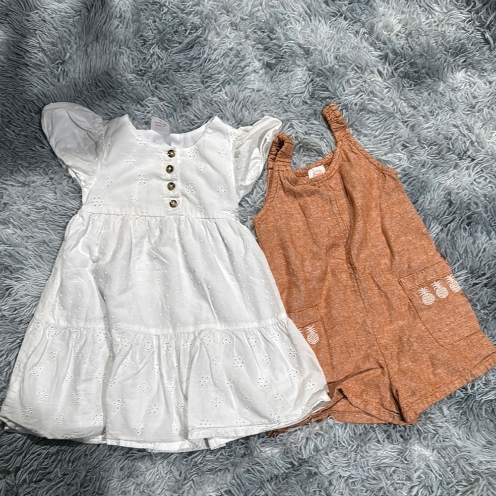 Wonder Nation White Ruffled Tiered Sundress